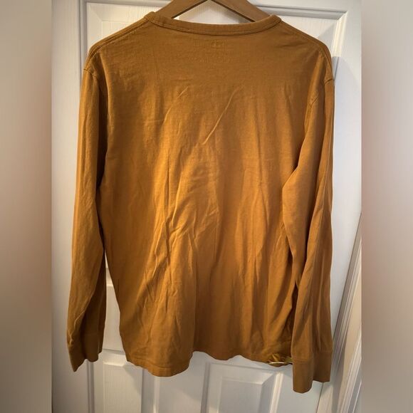 Timberland men’s longsleeve, size Large Regular Fit, color: Gold/tan - Picture 2 of 4